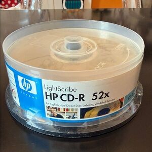HP LightScribe CD-R 52x Spindle Factory Sealed